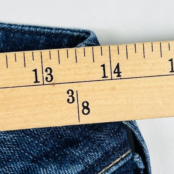 Hudson Womens Jeans 26 Blue Skinny Stretch Dark Wash Whiskers Flap Pockets - Picture 7 of 10